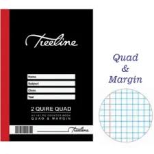 A4 192 PAGE QUAD MARGIN HARDCOVER BOOK