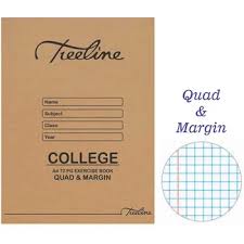 A4 72 PAGE QUAD MARGIN EXERCISE BOOK