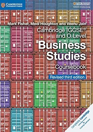 CAMBRIDGE IGCSE AND O LEVEL BUSINESS STUDIES COURSEBOOK REVISED 3RD EDITION